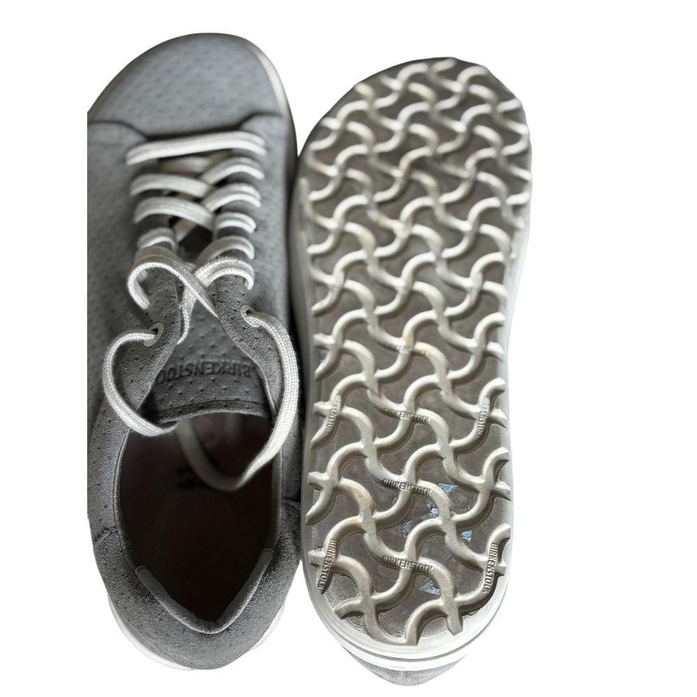 Birkenstock Bend Low Gray Suede Perforated Sneakers EU 41 US Women 10 Men 8 - Picture 6 of 6